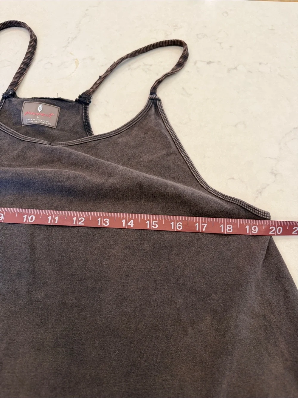Free People Hot Shot Washed Brown Pocket Romper Size Large - Picture 7 of 8
